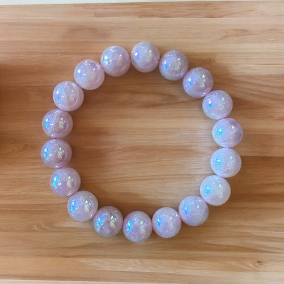 Angel Aura Rose Quartz 10mm Bracelet