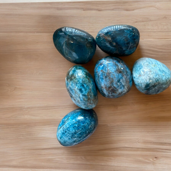 Blue Apatite Tumbled